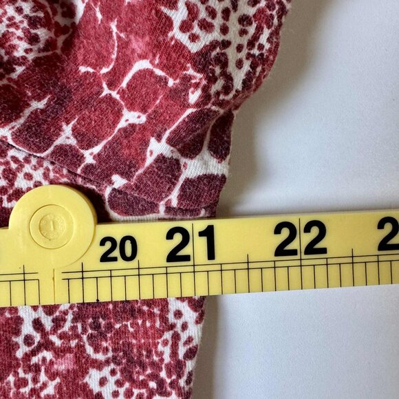 Ruby Rd. Favorites XL Red Snakeskin Print Stretch Top 3/4 Sleeve - Picture 4 of 5